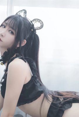 阮邑 Fairy 黑紗睡衣 [44P]