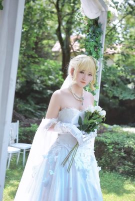 夏檸檸-FATE GRAND ORDER COS御姐 SABER花嫁