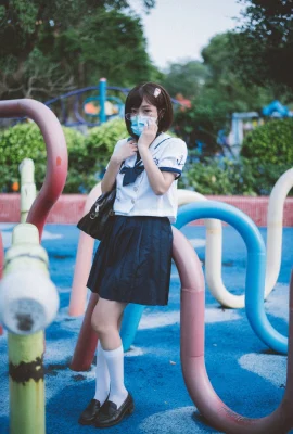 Cosplay 柒柒要乖哦 樂園JK