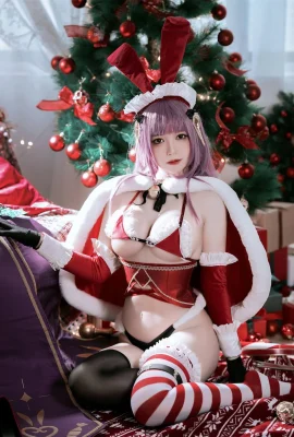 Cosplay 半半子Christmas Bunny Aike