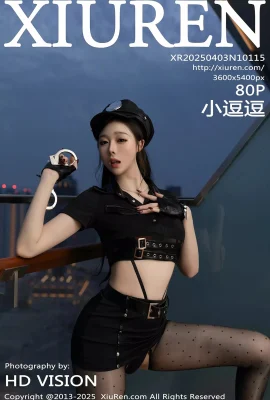 (XIUREN秀人網)2025.04.03 VOL.10115 小逗逗 黑色製服 完整版無水印寫真(80P)