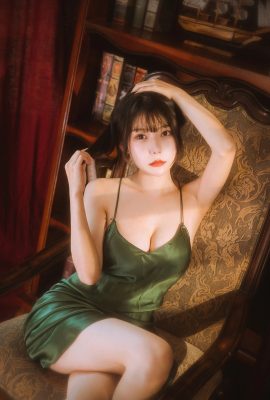 香草喵露露Vol.046 楊枝甘露綠色連衣裙