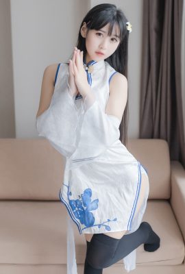 兔玩映畫Vol.046 白色旗袍