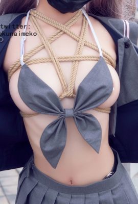 Meko Kitano Hokunaimeko – 光圈曝光 學校泳裝短袖